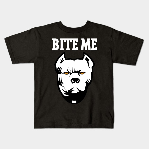 BITE ME Kids T-Shirt by hoopaman